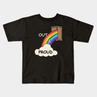 Out and proud Kids T-Shirt